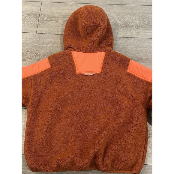 Free People FP Movement Lead The Pack Fleece Pullover Half Zip Coral Size Small - Picture 10 of 11